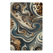 Abstract Leopard Print Swirl Mini Klembord (Achterkant)