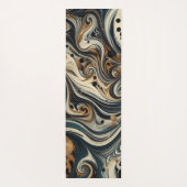 Abstract Leopard Print Swirl Yogamat (Achterkant)