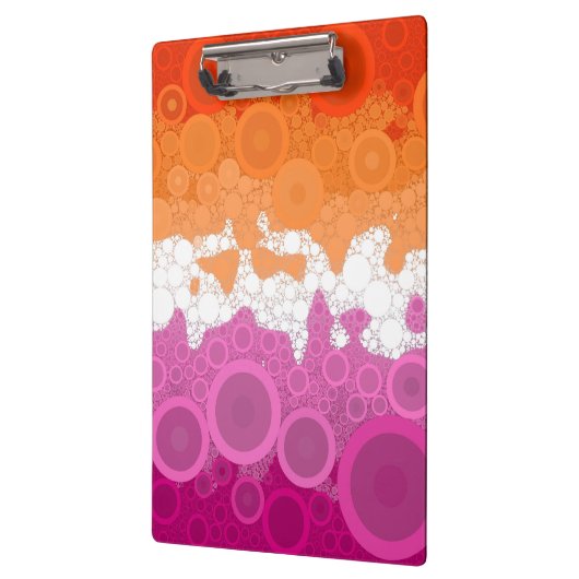 Abstract Lesbische Pride Vlag     Klembord (Links)