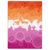 Abstract Lesbische Pride Vlag     Klembord (Achterkant)