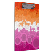 Abstract Lesbische Pride Vlag     Klembord (Rechts)