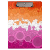 Abstract Lesbische Pride Vlag     Klembord (Voorkant)