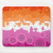 Abstract Lesbische Pride-vlag Muismat (Voorkant)