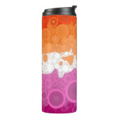 Abstract Lesbische Pride Vlag     Thermosbeker (Gedraaid links)