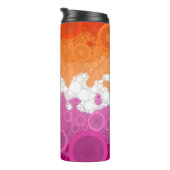 Abstract Lesbische Pride Vlag     Thermosbeker (Geroteerd rechts)