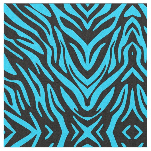 Abstract Leuk Blauw Zebra Streep Stof (Close Up)