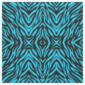Abstract Leuk Blauw Zebra Streep Stof (Swatch)