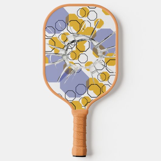 abstract leuk ontwerp pickleballpaddle pickleball paddle (Achterkant)