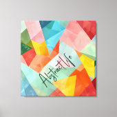 Abstract leven kleurrijk canvas afdruk (Voorkant)