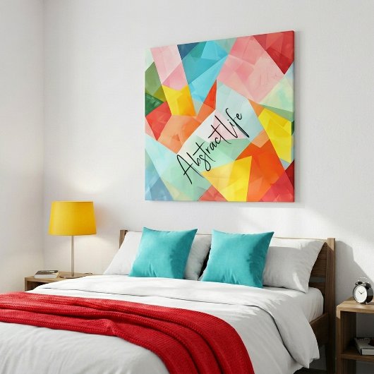 Abstract Leven Kleurrijk Canvas Afdruk
