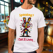 Abstract levendig Bunny Graphic T-shirt