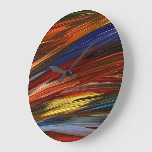 Abstract levendig kleurrijk grote klok (Hoek)