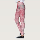 Abstract Levendig Patroon Psychedelische Kleuruitb Leggings (Links)