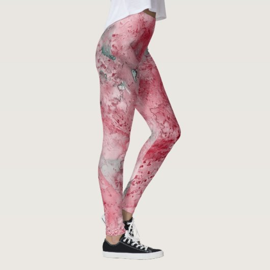 Abstract Levendig Patroon Psychedelische Kleuruitb Leggings (Rechts)