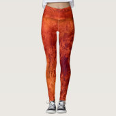 Abstract Levendig Patroon Psychedelische Kleuruitb Leggings (Voorkant)