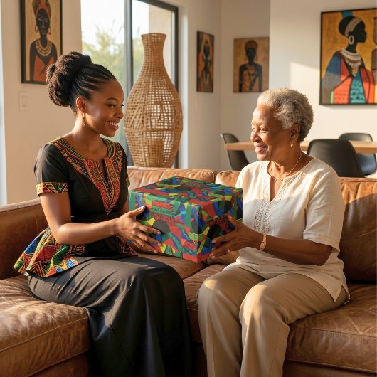 Abstract Levendig Tribal Afro-Amerikaans Cadeau Cadeaupapier