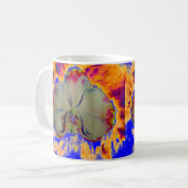 Abstract levendig waterverf bloem orchidee schilde koffiemok (Voorkant links)