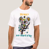 Abstract Levendige Koala Stressvrije T-Shirt (Voorkant)
