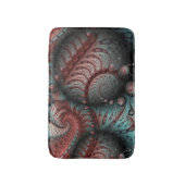 Abstract Levensechte Fantasie Fractale Kunst Bruin Badmat (Voorkant Verticaal)