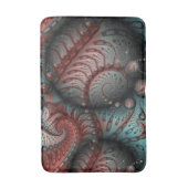 Abstract Levensechte Fantasie Fractale Kunst Bruin Badmat (Voorkant Verticaal)