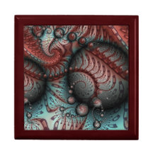 Abstract Levensechte Fantasie Fractale Kunst Bruin
