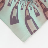 Abstract Levensechte Fantasie Fractale Kunst Bruin Fleece Deken (Hoek)