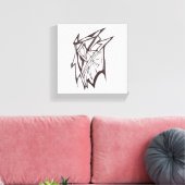 Abstract Levensechte Golf Canvas Afdruk (Insitu (Woonkamer))