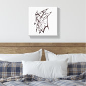 Abstract Levensechte Golf Canvas Afdruk (Insitu (Slaapkamer))