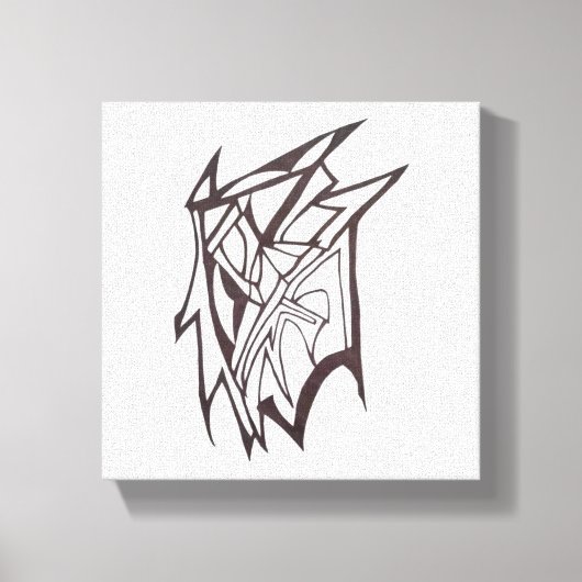 Abstract Levensechte Golf Canvas Afdruk (Voorkant)