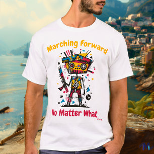 Abstract Levenskrachtige Soldaat T-Shirt