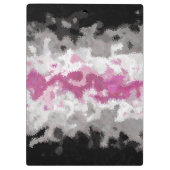 Abstract Librafeminiene   Pride-vlag Klembord (Achterkant)