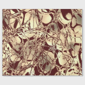 Abstract lichaam Natuur cellen goudbloed Cadeaupapier (Vlak)