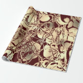 Abstract lichaam Natuur cellen goudbloed Cadeaupapier (Uitgerold)