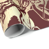 Abstract lichaam Natuur cellen goudbloed Cadeaupapier (Rol Hoek)