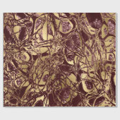 Abstract lichaam Natuur cellen Snoep bordeaux maro Cadeaupapier (Vlak)