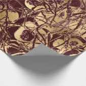 Abstract lichaam Natuur cellen Snoep bordeaux maro Cadeaupapier (Hoek)