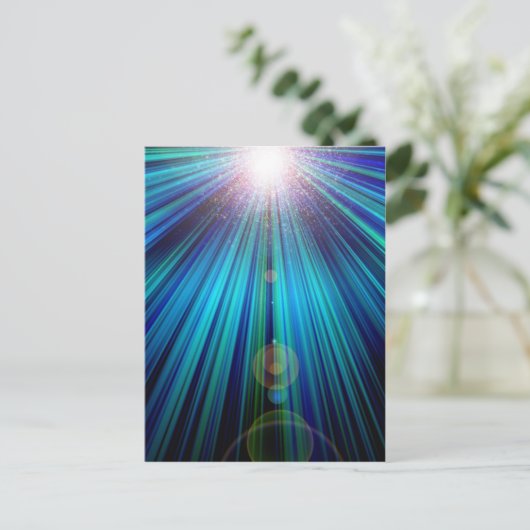 Abstract licht briefkaart (Staand voorkant)