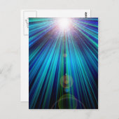 Abstract licht briefkaart (Voorkant / Achterkant)