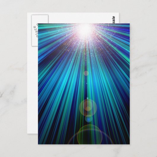 Abstract licht briefkaart (Voorkant / Achterkant)