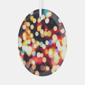 Abstract Licht: Eenvoudige Textuurachtergrond Glas Ornament (Voorkant links)