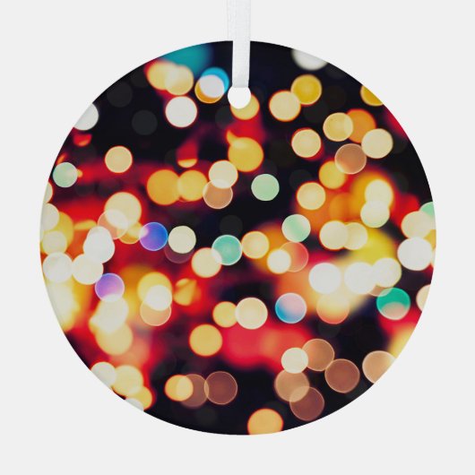 Abstract Licht: Eenvoudige Textuurachtergrond Glas Ornament (Achterkant)