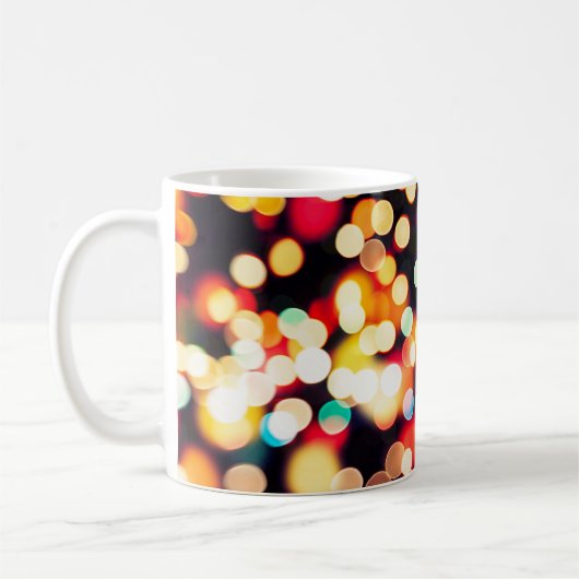 Abstract Licht: Eenvoudige Textuurachtergrond Koffiemok (Links)