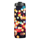 Abstract Licht: Eenvoudige Textuurachtergrond Thermosbeker (Voorkant)