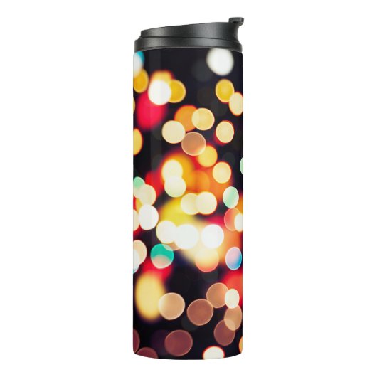 Abstract Licht: Eenvoudige Textuurachtergrond Thermosbeker (Gedraaid links)