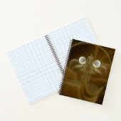 Abstract Licht Energie Spiraal Notebook Notitieboek (Binnen)