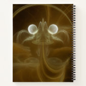 Abstract Licht Energie Spiraal Notebook Notitieboek (Achterkant)