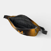 Abstract licht zee glanzend brons Monogram Heuptasje (Open)