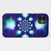 Abstract lichtblauw fractal Case-Mate iPhone case (Achterkant (horizontaal))