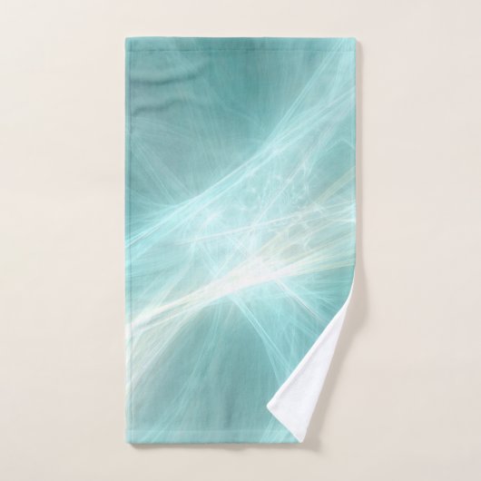 Abstract lichteffect - Blauwgroen Bad Handdoek (Handdoek)