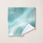 Abstract lichteffect - Blauwgroen Bad Handdoek (Wasdoekje)